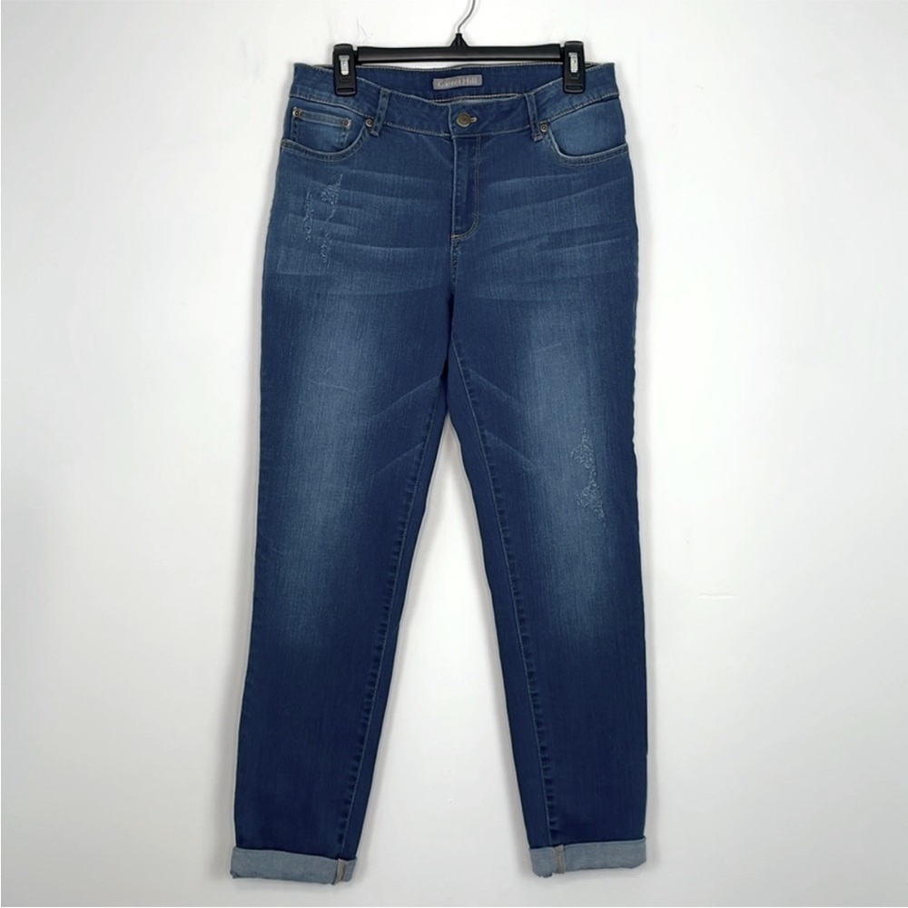 Garnet Hill Organic Cotton Essential Girlfriend Jeans. Mid Rise. Size 29.